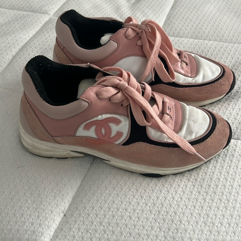 Chanel Pink Sneakers
